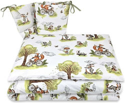 Qmini Σετ Κούνιας Fox On Bikes 3τμχ