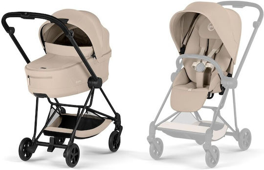 Cybex Mios Comfort Reversible 2 in 1 Baby Stroller Suitable for Newborn Cozy Beige / Matt Black Frame 9.8kg