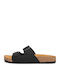 Leather Men's Sandals In Black Colour