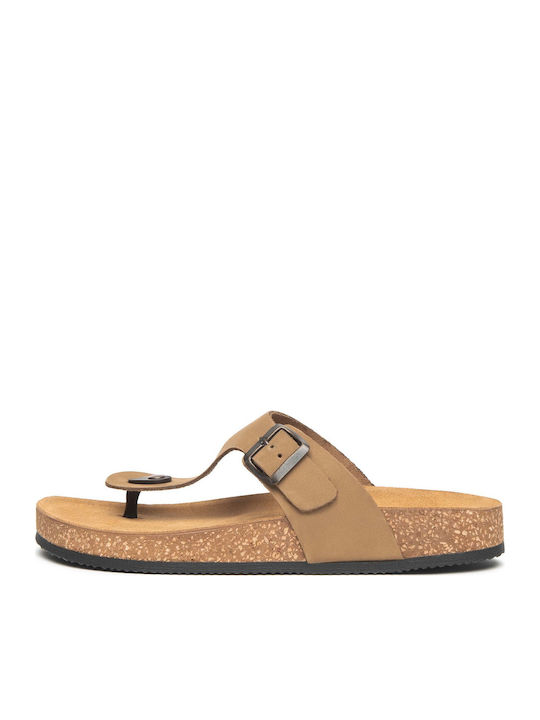 Leder Herrensandalen in Grau Farbe