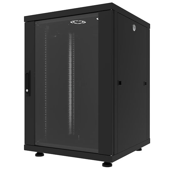 Canovate Eco Floor Rack Cabinet 16U 60x100cm Black CSN-U-9-1660A