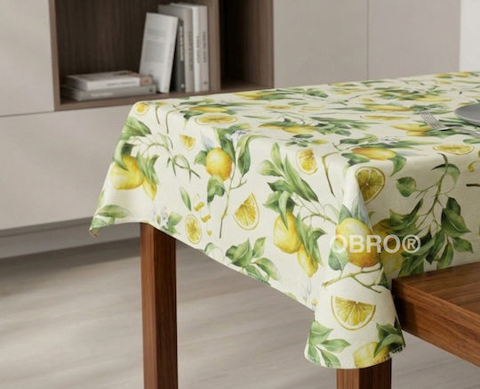 Stain Resistant Yellow Tablecloth 140x180cm