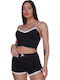 Comfort Καλοκαιρινό Babydoll Μαύρο