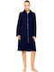 Pink Label Robe Fleece De Iarnă Pentru Femei Yacht Albastru