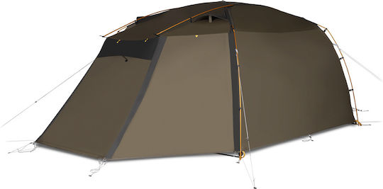 Kampa Mossborn-K Къмпинг Сцена Тунел Кафява с Двойна Плат 4 Сезона за 2 Хора 390x165x135см