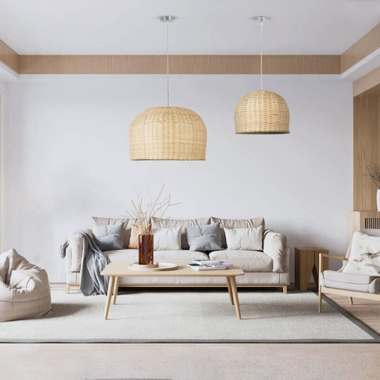 VenCore Boho Bell Pendant Ceiling Light with E27 Socket 50x50x34cm