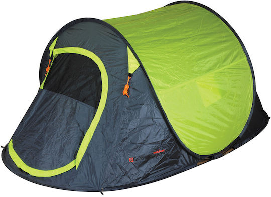 Grasshoppers Flash Καλοκαιρινή Σκηνή Camping Pop Up Γκρι για 2 Άτομα 245x145x100εκ.