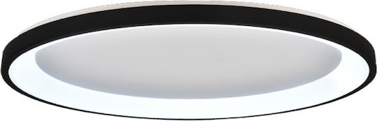 Inlight Таванно Осветително Тяло Led 28w 3cct Черен Метал Акрил D:60x5cm 42044-b-black