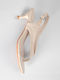 Suede Damen Sandalen Beige
