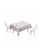 Ankor Stain Resistant Tablecloth Pastel Colors 140x180cm
