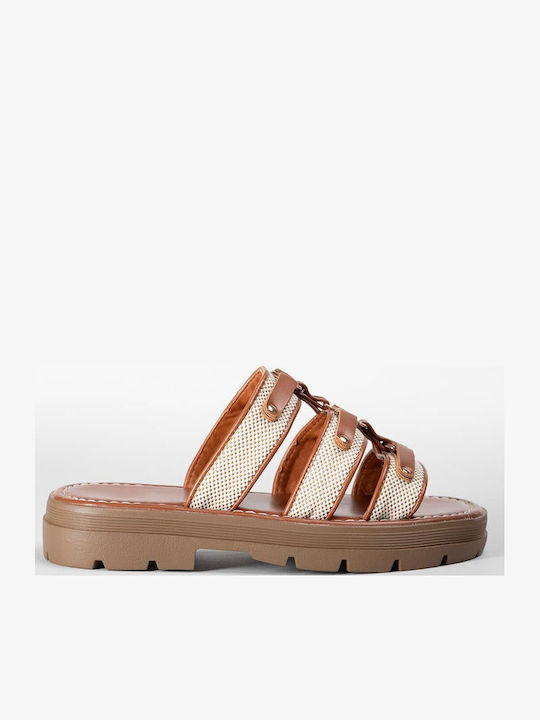 Women's Flat Sandals Flatforms Brown