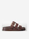 Women's Flat Sandals Flatforms Brown