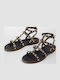Women's Flat Sandals Gladiator Brown