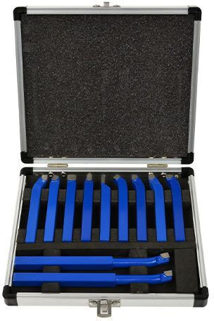 Geko G01240 Carbide Lathe Tool Set 8x8 Mm 11 Pieces