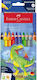 Jumbo Grip Dinosaur Buntstifte 8er Pack Faber-Castell