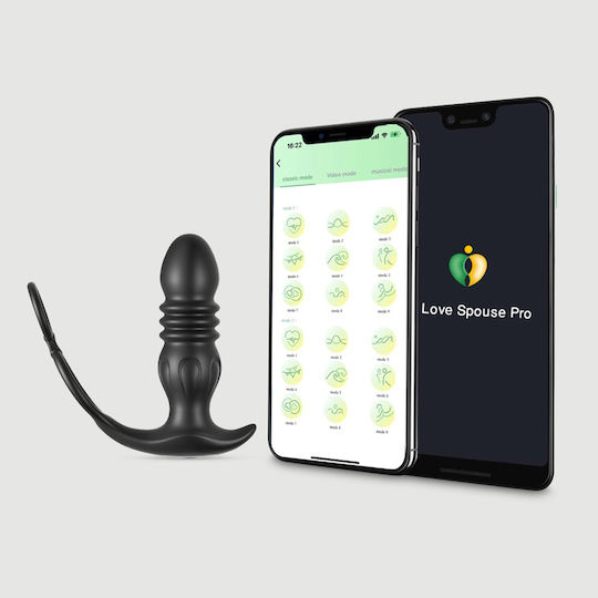 Analvibrator mit kabelloser Funktion Schwarz