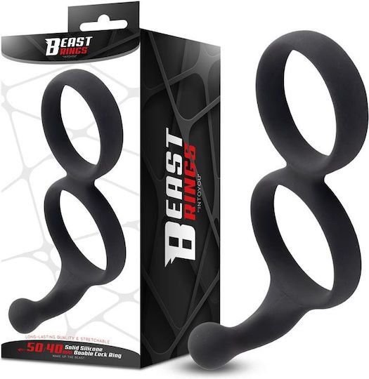 Double Penis Ring Solid Silicone 50/40 Mm