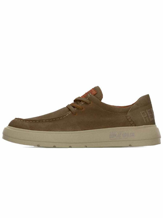 Replay Alcyon Suede Men's Moccasins in Brown Co...
