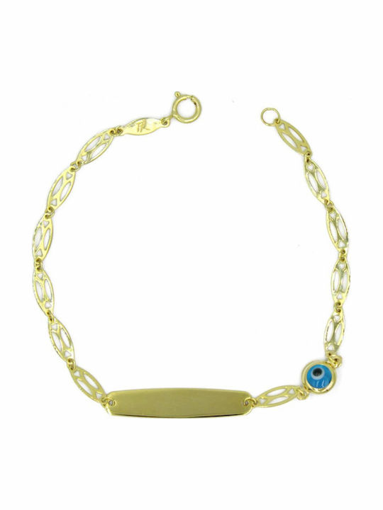 Mertzios.gr Kinderarmband ID mit Bösem Auge
