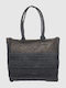 Verde Fabric Beach Bag Black