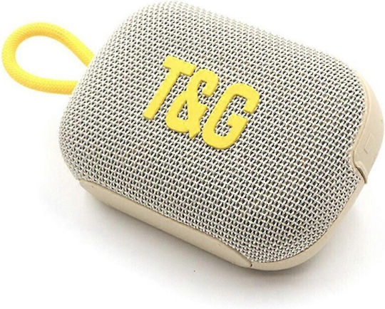 T&G 472 Ηχείο Bluetooth 7W με Ραδιόφωνο και Διάρκεια Μπαταρίας έως 3 ώρες Μπεζ