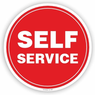 Self Service Αυτοκολλητο Pvc Φ13 Ινfosign 17884