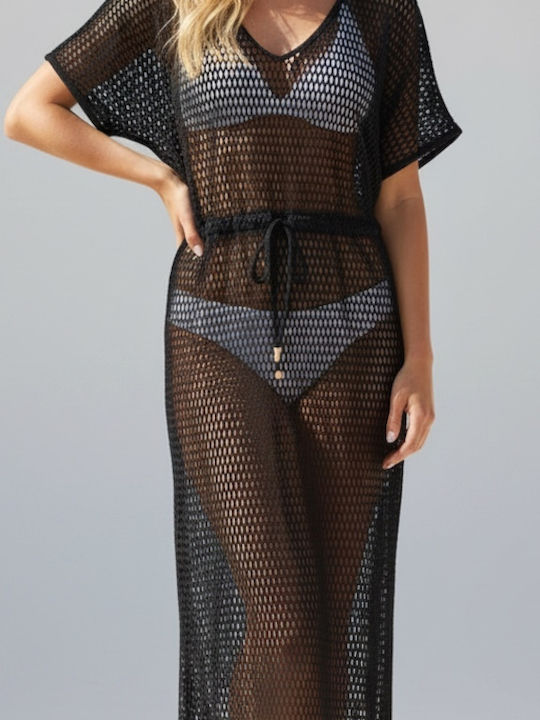 Pink Label Women's Maxi Beach Dress Black