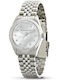 Philip Watch Damenuhr Batterie mit Silber Metall-Armband
