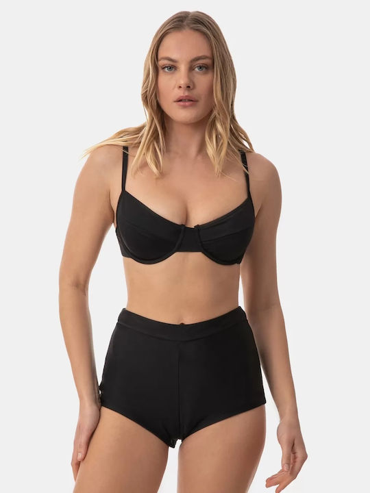 Rock Club Top Bikini Sutien Negru