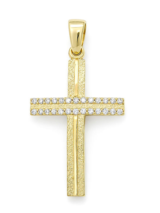 Daskalakis Women's Gold Cross 9K Without Chain