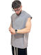 Relaxed Sleeveless Tee Grey Cn35-gr