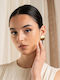 Late Again Gold Plated Steel Stud Earrings