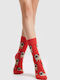 Hoho Socks Γυναικείες Κάλτσες Κόκκινο