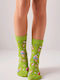 Hoho Socks Γυναικείες Κάλτσες Λαδί
