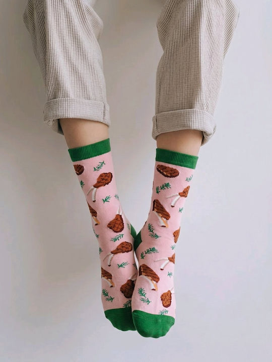 Hoho Socks Дамски Чорапи Розови