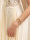 Late Again Women's Bracelet Made of Gold Plated Stainless Steel 20.5cm