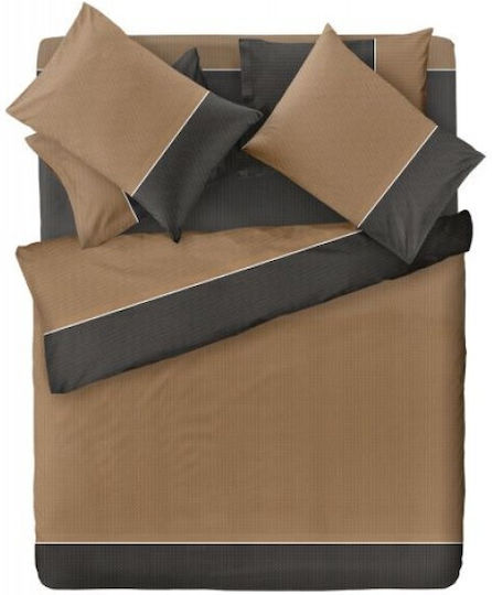 Saint Clair Super Double Duvet Cover Set 225x245cm Latte Saint Clair Super Double Duvet Cover Set 225x245cm Latte