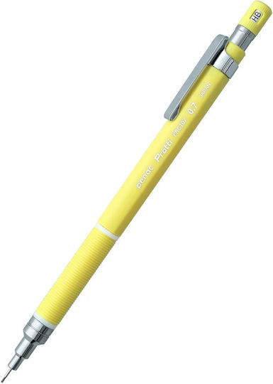 Penac Creion Mecanic Profesional Penac Protti Prc-107 0.7mm Corp Metalic Vârf Retractabil Galben Pachet Blister