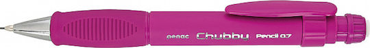 Creion Mecanic Penac Penac Chubby Grip Cauciucat 0 7mm Mina Varf Metalic Radiergumă Retractabilă Roz