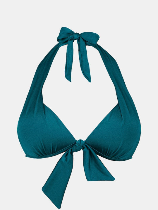 Rock Club Bikini Τριγωνάκι B Cup με Ενίσχυση Teal