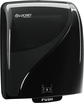 Lucart Identity Handtuchspender für Servietten Automatik Schwarz