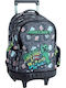 Gim School Trolley Bag Elementary Multicolour with Water Bottle Holder 27 Litre