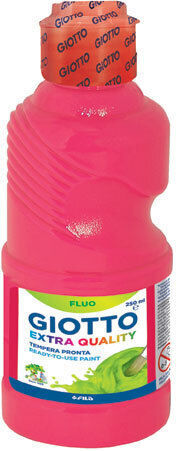 Giotto Темперни Бои Розови Флуоресцентни в Бутилка 250ml