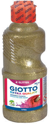 Giotto Τέμπερα Ζωγραφικής Χρυσο Glitter σε Μπουκάλι 250ml