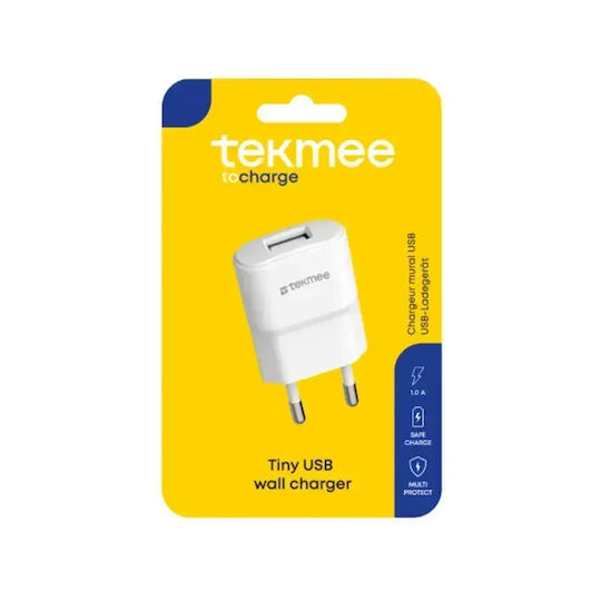 Tekmee Безжично Зарядно Устройство с USB-A Изход 5W Бяло