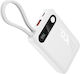 Hoco J171 Power Bank 10000mAh 22.5W με Θύρα USB-A και Θύρα USB-C Power Delivery / Quick Charge Λευκό