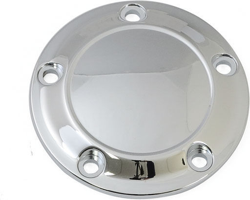 Harley Davidson '99 '17 Twin Cam Chrome Camshaft Cover Stepped Point Cover 5-Hole Chrome