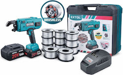 Extol Industrial Brushless Battery-powered Rebar Tying Machine 1x5ah + 10 Wires Included Extol Industrial Brushless Battery-powered Rebar Tying Machine 1x5ah + 10 Wires Included