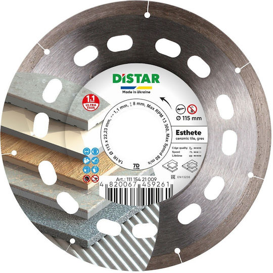 Distar Disc De Tăiere Materiale De Construcție 115mm