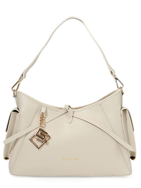 Guy Laroche Leder Damenhandtasche Crossbody Beiges